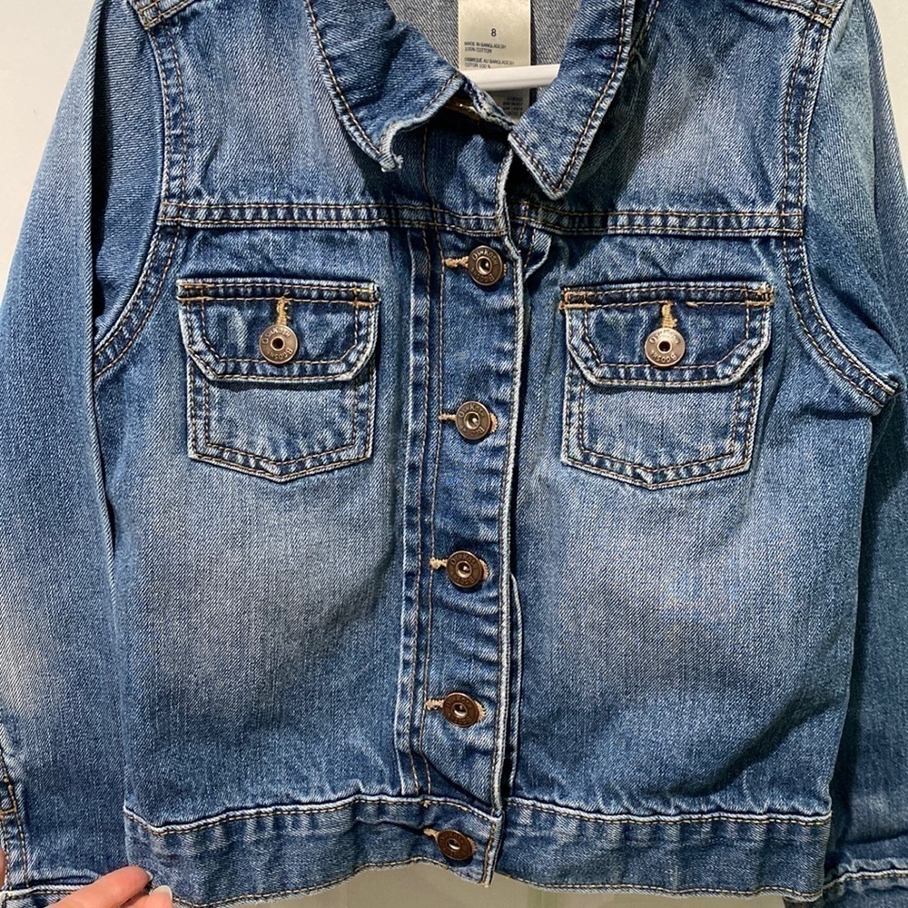 Oshkosh B’gosg Jean Jacket Button Close EUC - Picture 3 of 8